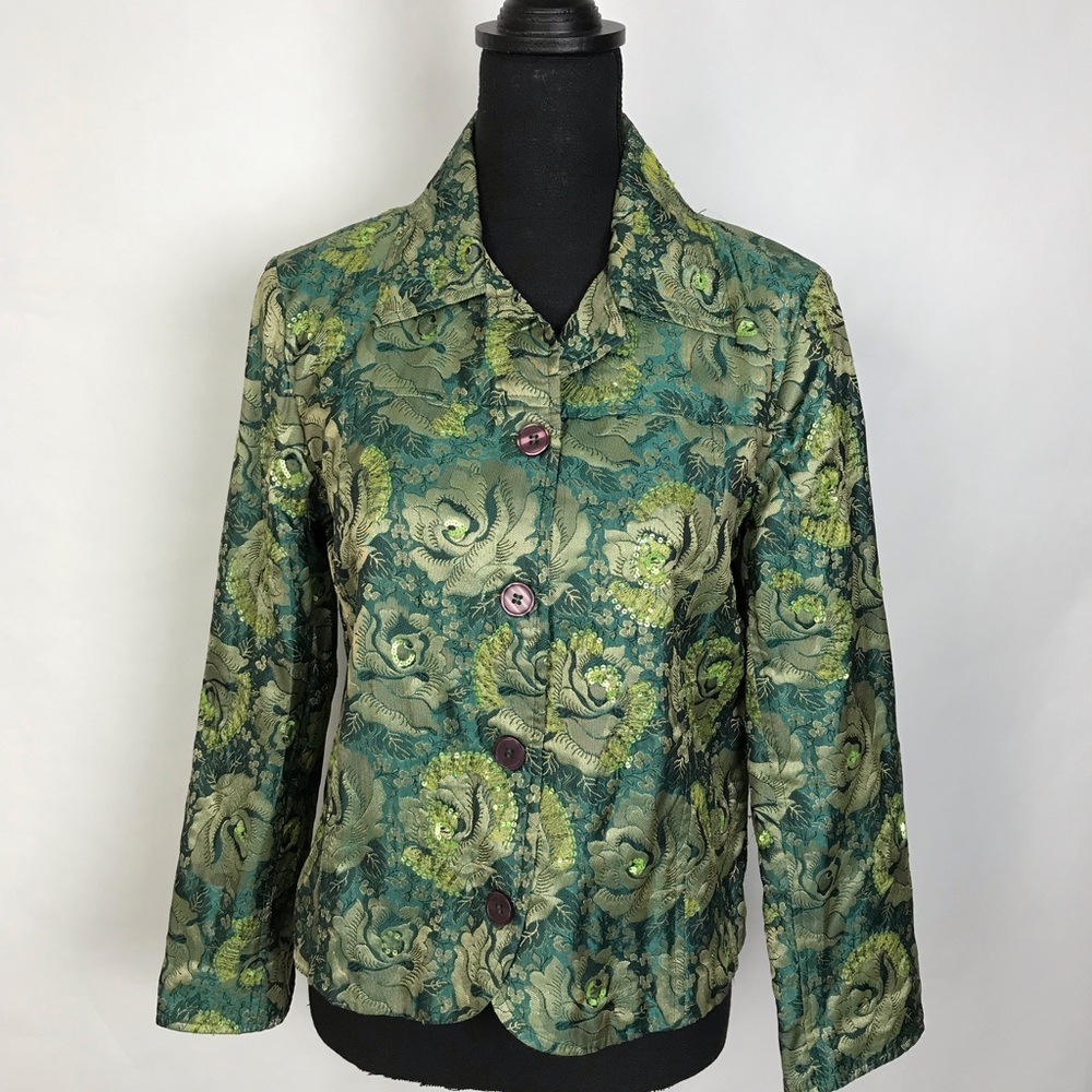 COLDWATER Creek Blazer Women Size PS BEAUTIFUL